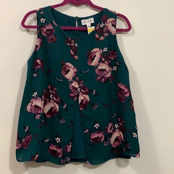 Gorgeous ELLE women’s Blouse Size Small W/liner - Picture 1 of 5